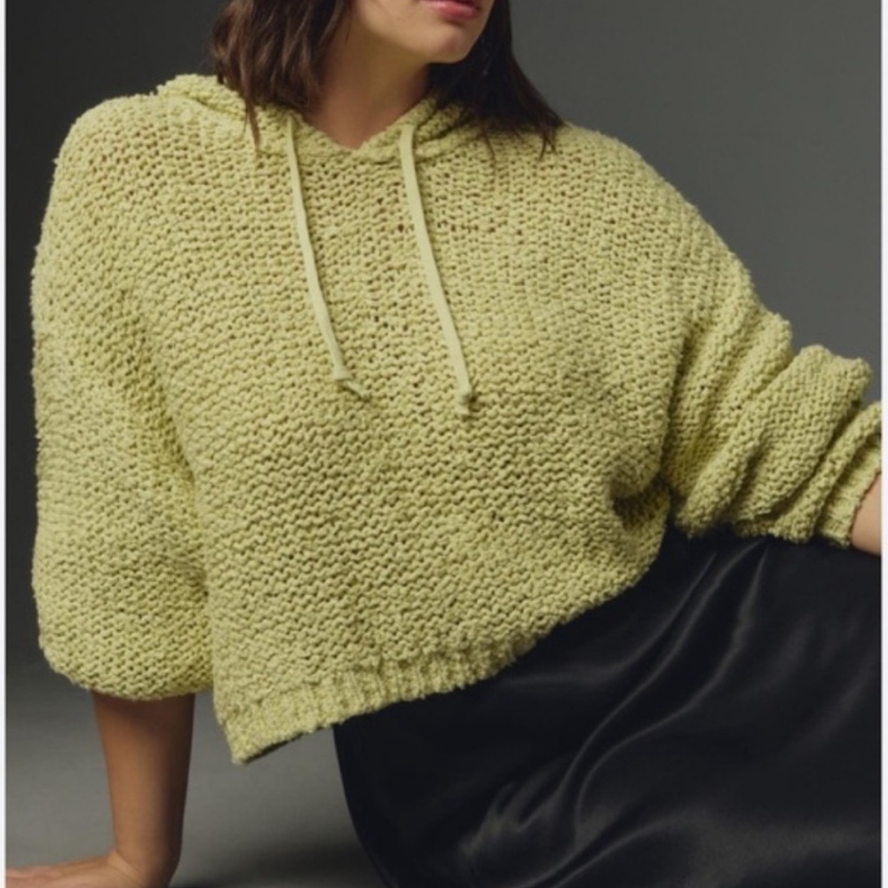 Pilcro sailcloth Textured Knit Hoodie – Size XL (Fits L/XL, Oversized)